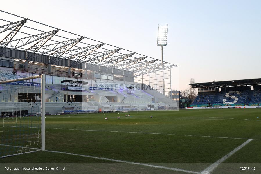 Tribüne, Stadion, Merck-Stadion, Darmstadt, 04.03.2022, DFL, sport, action, März 2022, Saison 2021/2022, 2. Bundesliga, FCH, D98, SVD, 1. FC Heidenheim 1846, SV Darmstadt 98 - Bild-ID: 2319442