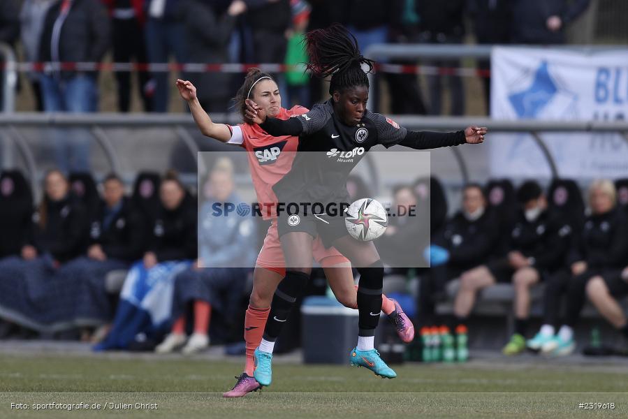 Nicole Anyomi, Stadion am Brentanobad, Frankfurt, 05.03.2022, DFB, sport, action, März 2022, Saison 2021/2022, Frauen, Bundesliga, FFBL, FLYERALARM Frauen-Bundesliga, TSG, SGE, TSG Hoffenheim, Eintracht Frankfurt - Bild-ID: 2319618