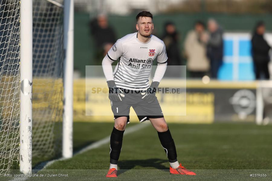 Torwart, Felix Koob, Main-Echo Arena, Alzenau, 05.03.2022, HEL, sport, action, März 2022, Saison 2021/2022, Abstiegsrunde, Lotto Hessenliga, TGF, FCB, Türk Gücü Friedberg, FC Bayern Alzenau - Bild-ID: 2319636