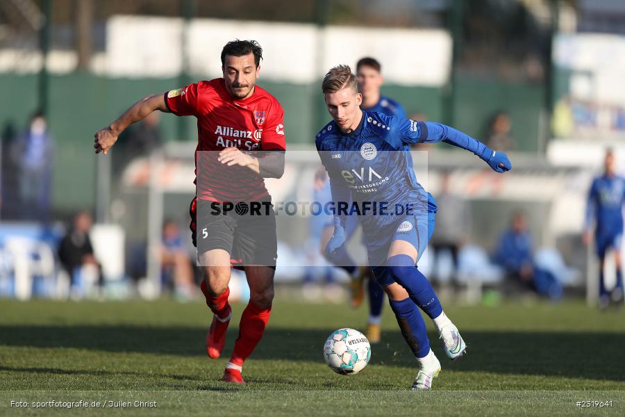 Maximilian Brauburger, Main-Echo Arena, Alzenau, 05.03.2022, HEL, sport, action, März 2022, Saison 2021/2022, Abstiegsrunde, Lotto Hessenliga, TGF, FCB, Türk Gücü Friedberg, FC Bayern Alzenau - Bild-ID: 2319641