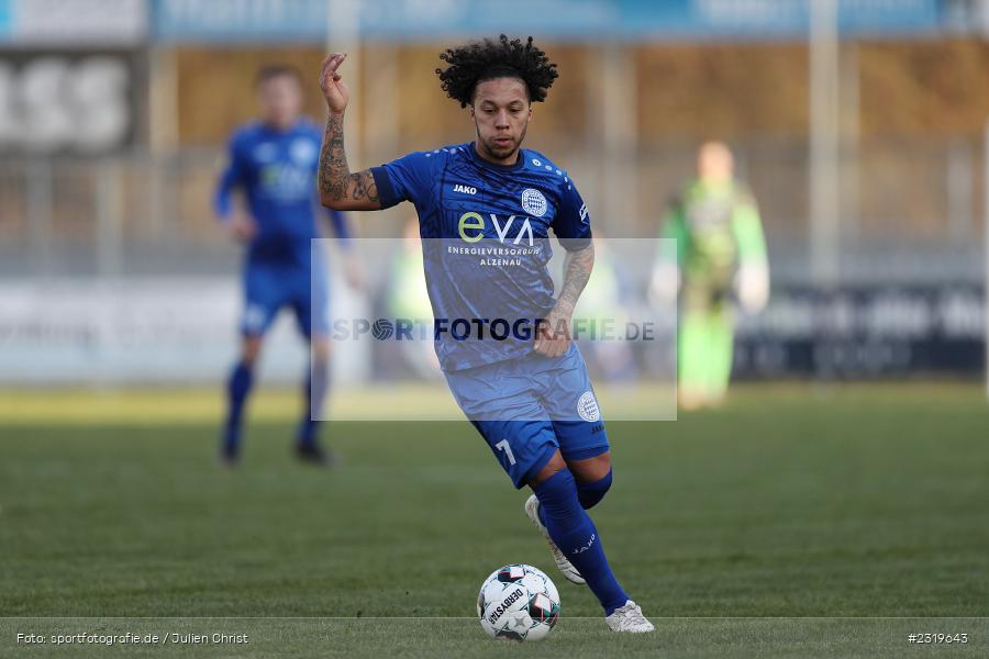 Marcus Alexander, Main-Echo Arena, Alzenau, 05.03.2022, HEL, sport, action, März 2022, Saison 2021/2022, Abstiegsrunde, Lotto Hessenliga, TGF, FCB, Türk Gücü Friedberg, FC Bayern Alzenau - Bild-ID: 2319643