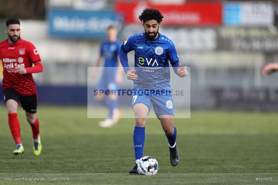 Saher Bhatti, Main-Echo Arena, Alzenau, 05.03.2022, HEL, sport, action, März 2022, Saison 2021/2022, Abstiegsrunde, Lotto Hessenliga, TGF, FCB, Türk Gücü Friedberg, FC Bayern Alzenau - Bild-ID: 2319675