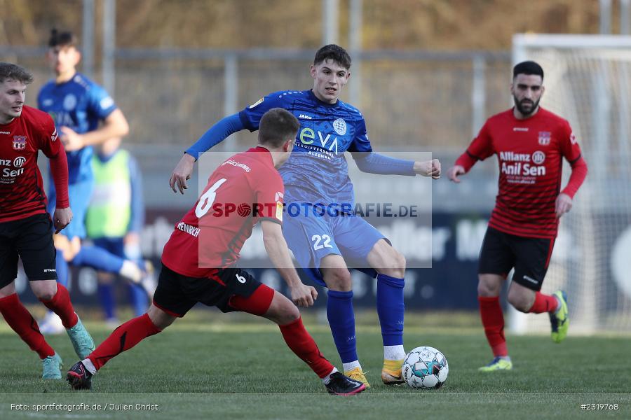 Lukas Fecher, Main-Echo Arena, Alzenau, 05.03.2022, HEL, sport, action, März 2022, Saison 2021/2022, Abstiegsrunde, Lotto Hessenliga, TGF, FCB, Türk Gücü Friedberg, FC Bayern Alzenau - Bild-ID: 2319768