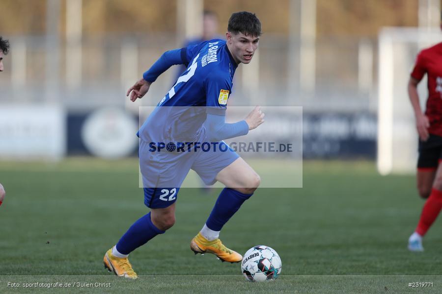 Lukas Fecher, Main-Echo Arena, Alzenau, 05.03.2022, HEL, sport, action, März 2022, Saison 2021/2022, Abstiegsrunde, Lotto Hessenliga, TGF, FCB, Türk Gücü Friedberg, FC Bayern Alzenau - Bild-ID: 2319771