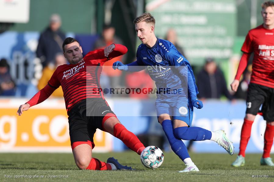 Maximilian Brauburger, Main-Echo Arena, Alzenau, 05.03.2022, HEL, sport, action, März 2022, Saison 2021/2022, Abstiegsrunde, Lotto Hessenliga, TGF, FCB, Türk Gücü Friedberg, FC Bayern Alzenau - Bild-ID: 2319780