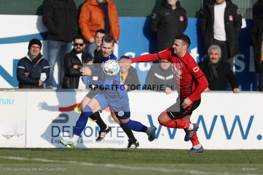 Maximilian Brauburger, Main-Echo Arena, Alzenau, 05.03.2022, HEL, sport, action, März 2022, Saison 2021/2022, Abstiegsrunde, Lotto Hessenliga, TGF, FCB, Türk Gücü Friedberg, FC Bayern Alzenau - Bild-ID: 2319817