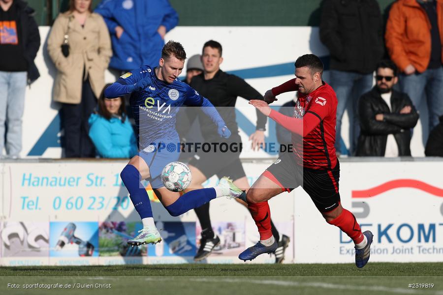 Maximilian Brauburger, Main-Echo Arena, Alzenau, 05.03.2022, HEL, sport, action, März 2022, Saison 2021/2022, Abstiegsrunde, Lotto Hessenliga, TGF, FCB, Türk Gücü Friedberg, FC Bayern Alzenau - Bild-ID: 2319819