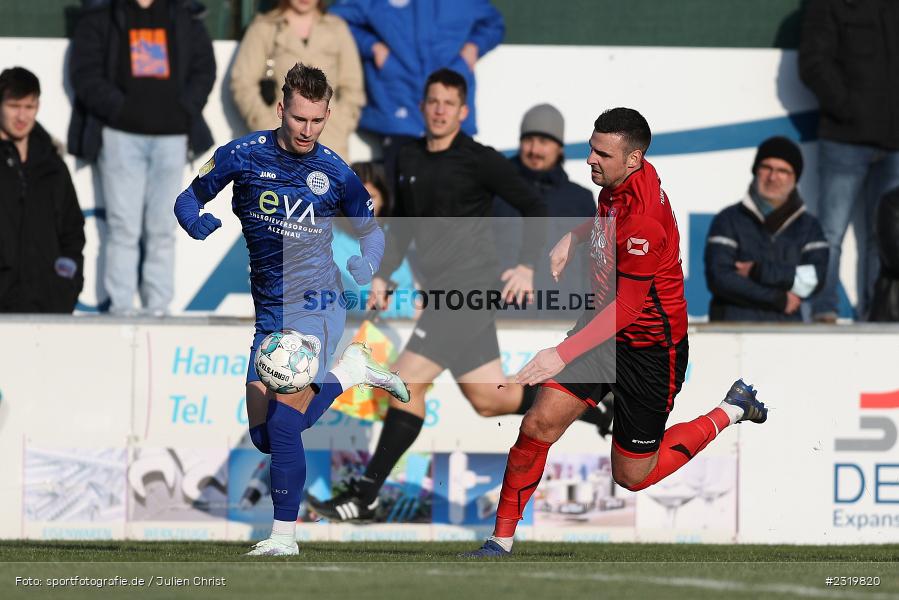 Maximilian Brauburger, Main-Echo Arena, Alzenau, 05.03.2022, HEL, sport, action, März 2022, Saison 2021/2022, Abstiegsrunde, Lotto Hessenliga, TGF, FCB, Türk Gücü Friedberg, FC Bayern Alzenau - Bild-ID: 2319820