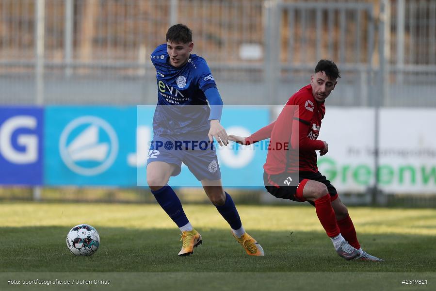 Lukas Fecher, Main-Echo Arena, Alzenau, 05.03.2022, HEL, sport, action, März 2022, Saison 2021/2022, Abstiegsrunde, Lotto Hessenliga, TGF, FCB, Türk Gücü Friedberg, FC Bayern Alzenau - Bild-ID: 2319821