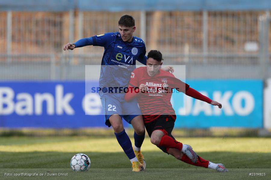 Lukas Fecher, Main-Echo Arena, Alzenau, 05.03.2022, HEL, sport, action, März 2022, Saison 2021/2022, Abstiegsrunde, Lotto Hessenliga, TGF, FCB, Türk Gücü Friedberg, FC Bayern Alzenau - Bild-ID: 2319823