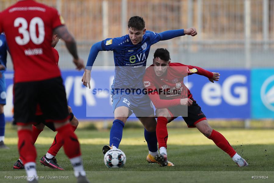 Lukas Fecher, Main-Echo Arena, Alzenau, 05.03.2022, HEL, sport, action, März 2022, Saison 2021/2022, Abstiegsrunde, Lotto Hessenliga, TGF, FCB, Türk Gücü Friedberg, FC Bayern Alzenau - Bild-ID: 2319824