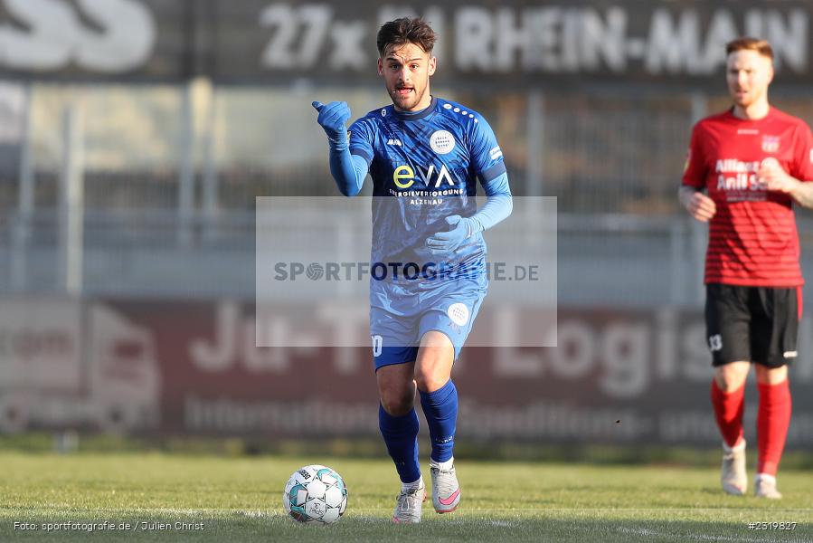 Dren Hodja, Main-Echo Arena, Alzenau, 05.03.2022, HEL, sport, action, März 2022, Saison 2021/2022, Abstiegsrunde, Lotto Hessenliga, TGF, FCB, Türk Gücü Friedberg, FC Bayern Alzenau - Bild-ID: 2319827