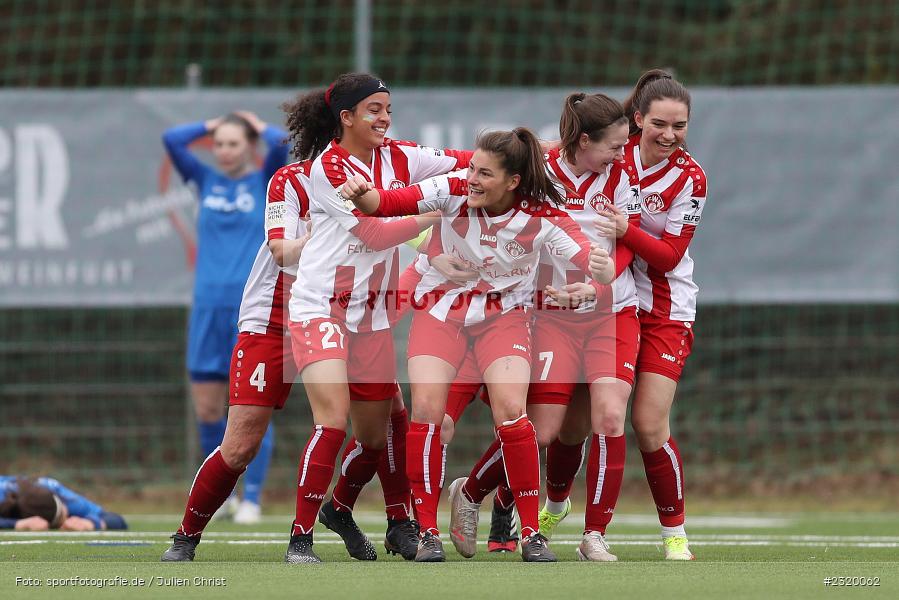 Torjubel, Laura Eisler, Jule Dickmeis, Jovana Markovic, Meike Bohn, Jeanette Harttung, Maria Ansmann, Soccergirl Sportpark, Würzburg, 06.03.2022, BFV, sport, action, März 2022, Saison 2021/2022, Frauen-RL Süd Staffel 2, Regionalliga Frauen, SVF, FWK, SV Frauenbiburg, FC Würzburger Kickers - Bild-ID: 2320062 Torjubel, Laura Eisler, Jule Dickmeis, Jovana Markovic, Meike Bohn, Jeanette Harttung, Maria Ansmann, Soccergirl Sportpark, Würzburg, 06.03.2022, BFV, sport, action, März 2022, Saison 2021/2022, Frauen-RL Süd Staffel 2, Regionalliga Frauen, SVF, FWK, SV Frauenbiburg, FC Würzburger Kickers - Bild-ID: 2320062