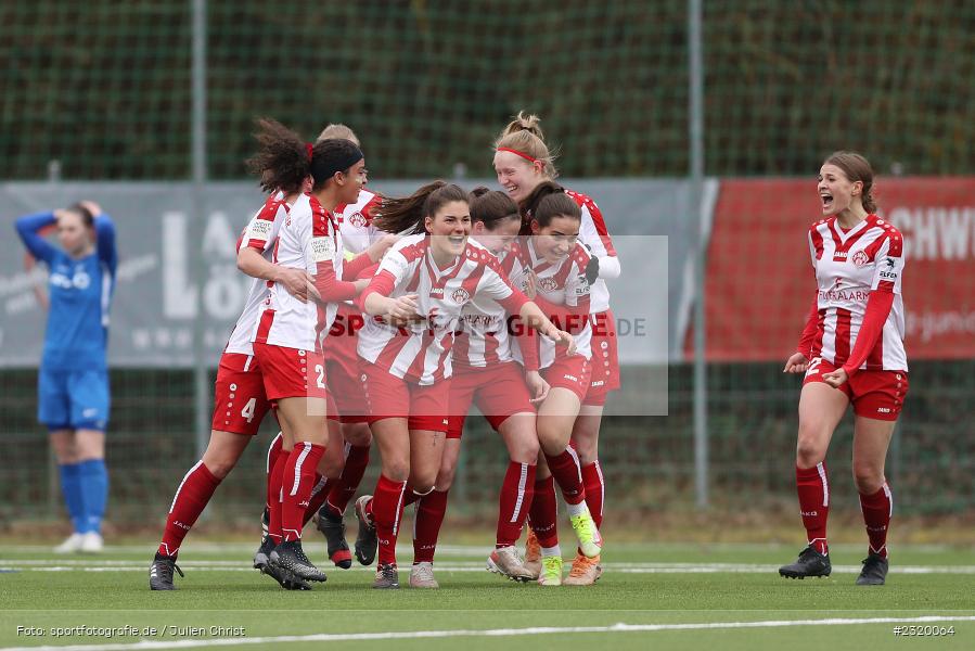 Celia Kirbach, Lena Betz, Torjubel, Laura Eisler, Jule Dickmeis, Jovana Markovic, Meike Bohn, Jeanette Harttung, Maria Ansmann, Soccergirl Sportpark, Würzburg, 06.03.2022, BFV, sport, action, März 2022, Saison 2021/2022, Frauen-RL Süd Staffel 2, Regionalliga Frauen, SVF, FWK, SV Frauenbiburg, FC Würzburger Kickers - Bild-ID: 2320064 Celia Kirbach, Lena Betz, Torjubel, Laura Eisler, Jule Dickmeis, Jovana Markovic, Meike Bohn, Jeanette Harttung, Maria Ansmann, Soccergirl Sportpark, Würzburg, 06.03.2022, BFV, sport, action, März 2022, Saison 2021/2022, Frauen-RL Süd Staffel 2, Regionalliga Frauen, SVF, FWK, SV Frauenbiburg, FC Würzburger Kickers - Bild-ID: 2320064