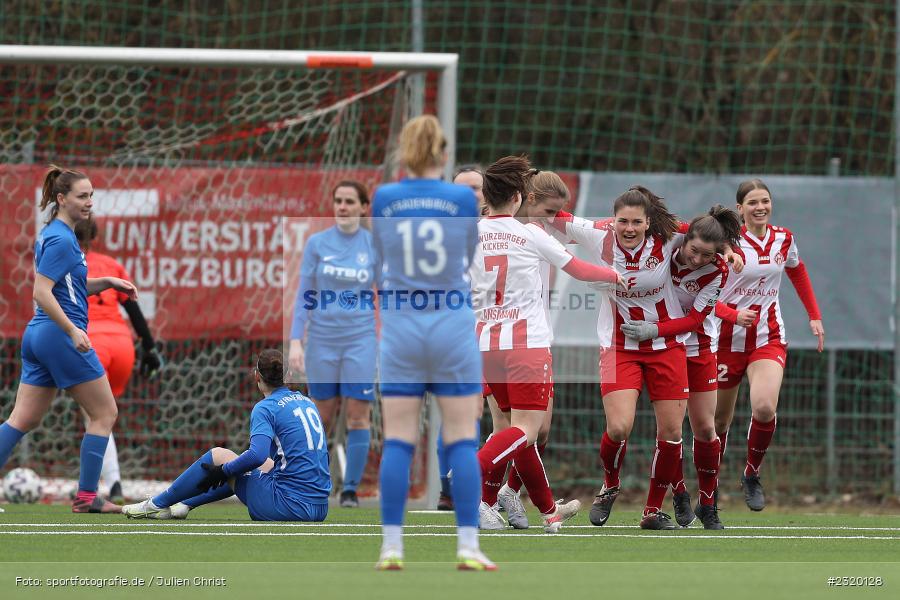 Maria Ansmann, Laura Gerst, Nicole Kreußer, Torjubel, Jovana Markovic, Soccergirl Sportpark, Würzburg, 06.03.2022, BFV, sport, action, März 2022, Saison 2021/2022, Frauen-RL Süd Staffel 2, Regionalliga Frauen, SVF, FWK, SV Frauenbiburg, FC Würzburger Kickers - Bild-ID: 2320128 Maria Ansmann, Laura Gerst, Nicole Kreußer, Torjubel, Jovana Markovic, Soccergirl Sportpark, Würzburg, 06.03.2022, BFV, sport, action, März 2022, Saison 2021/2022, Frauen-RL Süd Staffel 2, Regionalliga Frauen, SVF, FWK, SV Frauenbiburg, FC Würzburger Kickers - Bild-ID: 2320128
