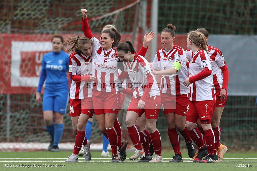 Lena Betz, Celia Kirbach, Jule Dickmeis, Meike Bohn, Franka Ziegler, Maria Ansmann, Laura Gerst, Nicole Kreußer, Torjubel, Jovana Markovic, Soccergirl Sportpark, Würzburg, 06.03.2022, BFV, sport, action, März 2022, Saison 2021/2022, Frauen-RL Süd Staffel 2, Regionalliga Frauen, SVF, FWK, SV Frauenbiburg, FC Würzburger Kickers - Bild-ID: 2320134 Lena Betz, Celia Kirbach, Jule Dickmeis, Meike Bohn, Franka Ziegler, Maria Ansmann, Laura Gerst, Nicole Kreußer, Torjubel, Jovana Markovic, Soccergirl Sportpark, Würzburg, 06.03.2022, BFV, sport, action, März 2022, Saison 2021/2022, Frauen-RL Süd Staffel 2, Regionalliga Frauen, SVF, FWK, SV Frauenbiburg, FC Würzburger Kickers - Bild-ID: 2320134