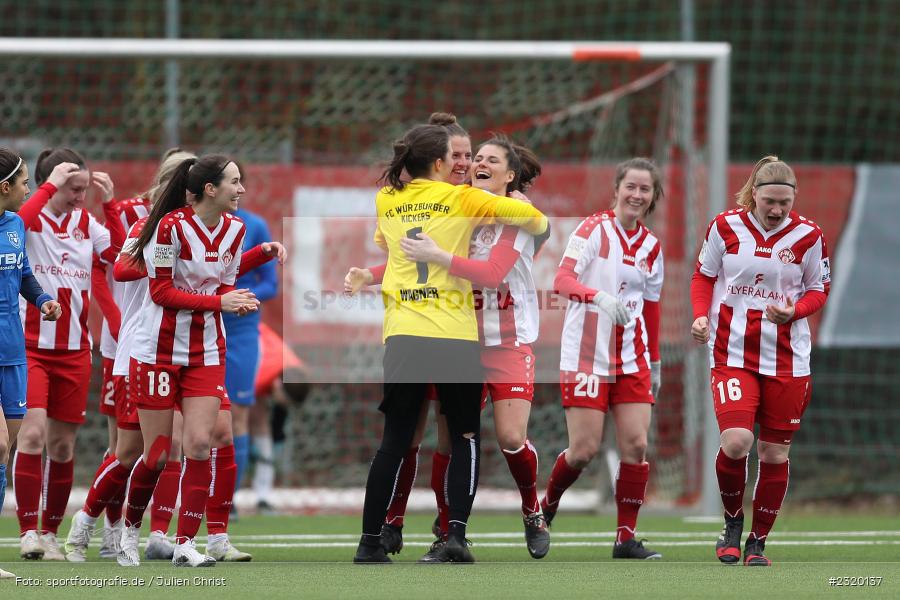 Lara Wagner, Marsia Gath, Lena Betz, Celia Kirbach, Jule Dickmeis, Meike Bohn, Franka Ziegler, Maria Ansmann, Laura Gerst, Nicole Kreußer, Torjubel, Jovana Markovic, Soccergirl Sportpark, Würzburg, 06.03.2022, BFV, sport, action, März 2022, Saison 2021/2022, Frauen-RL Süd Staffel 2, Regionalliga Frauen, SVF, FWK, SV Frauenbiburg, FC Würzburger Kickers - Bild-ID: 2320137 Lara Wagner, Marsia Gath, Lena Betz, Celia Kirbach, Jule Dickmeis, Meike Bohn, Franka Ziegler, Maria Ansmann, Laura Gerst, Nicole Kreußer, Torjubel, Jovana Markovic, Soccergirl Sportpark, Würzburg, 06.03.2022, BFV, sport, action, März 2022, Saison 2021/2022, Frauen-RL Süd Staffel 2, Regionalliga Frauen, SVF, FWK, SV Frauenbiburg, FC Würzburger Kickers - Bild-ID: 2320137