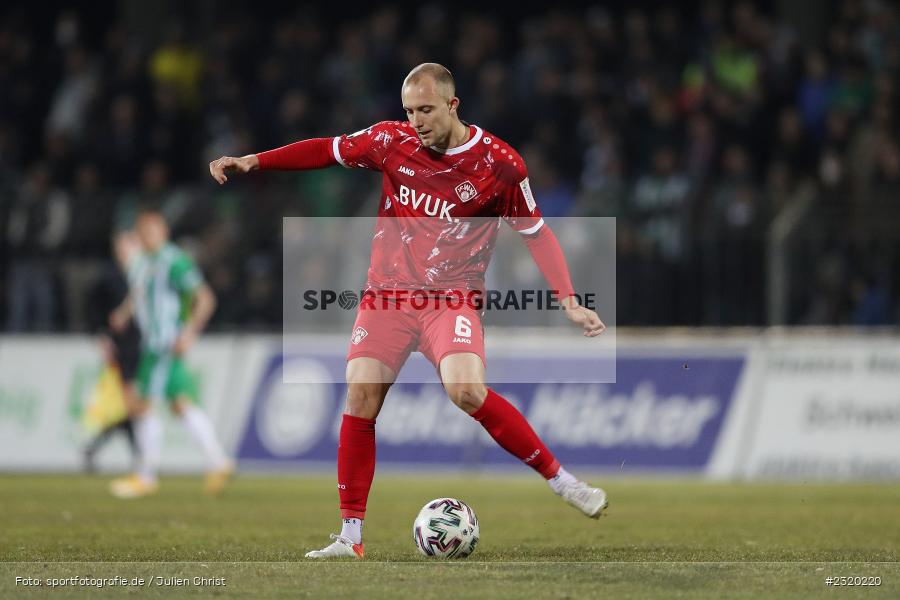 Tobias Kraulich, Willy-Sachs-Stadion, Schweinfurt, 08.03.2022, BFV, sport, action, März 2022, Saison 2021/2022, Verbandspokal, Viertelfinale, Toto-Pokal, FWK, FC05, FC Würzburger Kickers, 1. FC Schweinfurt 05 - Bild-ID: 2320220 Tobias Kraulich, Willy-Sachs-Stadion, Schweinfurt, 08.03.2022, BFV, sport, action, März 2022, Saison 2021/2022, Verbandspokal, Viertelfinale, Toto-Pokal, FWK, FC05, FC Würzburger Kickers, 1. FC Schweinfurt 05 - Bild-ID: 2320220