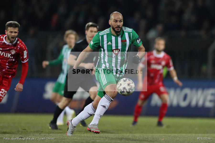 Adam Jabiri, Willy-Sachs-Stadion, Schweinfurt, 08.03.2022, BFV, sport, action, März 2022, Saison 2021/2022, Verbandspokal, Viertelfinale, Toto-Pokal, FWK, FC05, FC Würzburger Kickers, 1. FC Schweinfurt 05 - Bild-ID: 2320236