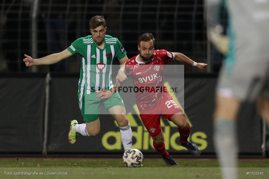 David Kopacz, Willy-Sachs-Stadion, Schweinfurt, 08.03.2022, BFV, sport, action, März 2022, Saison 2021/2022, Verbandspokal, Viertelfinale, Toto-Pokal, FWK, FC05, FC Würzburger Kickers, 1. FC Schweinfurt 05 - Bild-ID: 2320242