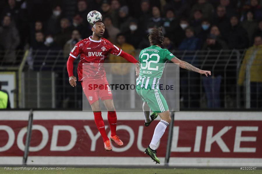 Saliou Sane, Willy-Sachs-Stadion, Schweinfurt, 08.03.2022, BFV, sport, action, März 2022, Saison 2021/2022, Verbandspokal, Viertelfinale, Toto-Pokal, FWK, FC05, FC Würzburger Kickers, 1. FC Schweinfurt 05 - Bild-ID: 2320247