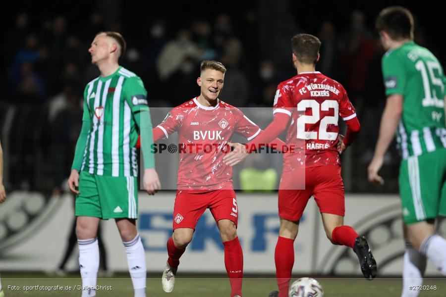 Leon Schneider, Willy-Sachs-Stadion, Schweinfurt, 08.03.2022, BFV, sport, action, März 2022, Saison 2021/2022, Verbandspokal, Viertelfinale, Toto-Pokal, FWK, FC05, FC Würzburger Kickers, 1. FC Schweinfurt 05 - Bild-ID: 2320248