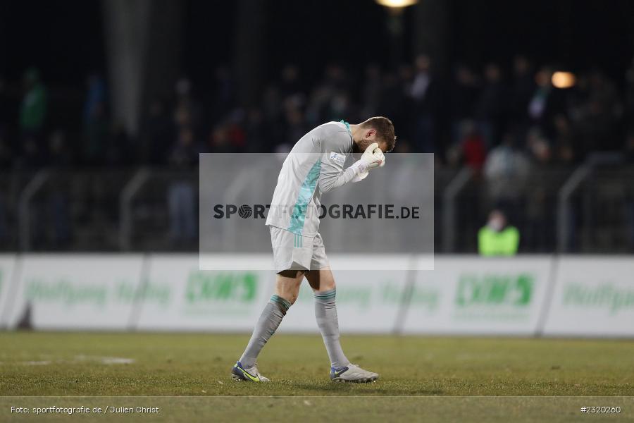 Frust, Emotionen, Luis Zwick, Willy-Sachs-Stadion, Schweinfurt, 08.03.2022, BFV, sport, action, März 2022, Saison 2021/2022, Verbandspokal, Viertelfinale, Toto-Pokal, FWK, FC05, FC Würzburger Kickers, 1. FC Schweinfurt 05 - Bild-ID: 2320260 Frust, Emotionen, Luis Zwick, Willy-Sachs-Stadion, Schweinfurt, 08.03.2022, BFV, sport, action, März 2022, Saison 2021/2022, Verbandspokal, Viertelfinale, Toto-Pokal, FWK, FC05, FC Würzburger Kickers, 1. FC Schweinfurt 05 - Bild-ID: 2320260