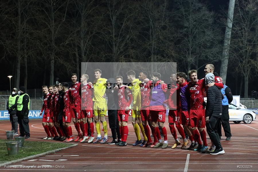 Derby-Sieger, Marc Richter, Willy-Sachs-Stadion, Schweinfurt, 08.03.2022, BFV, sport, action, März 2022, Saison 2021/2022, Verbandspokal, Viertelfinale, Toto-Pokal, FWK, FC05, FC Würzburger Kickers, 1. FC Schweinfurt 05 - Bild-ID: 2320274