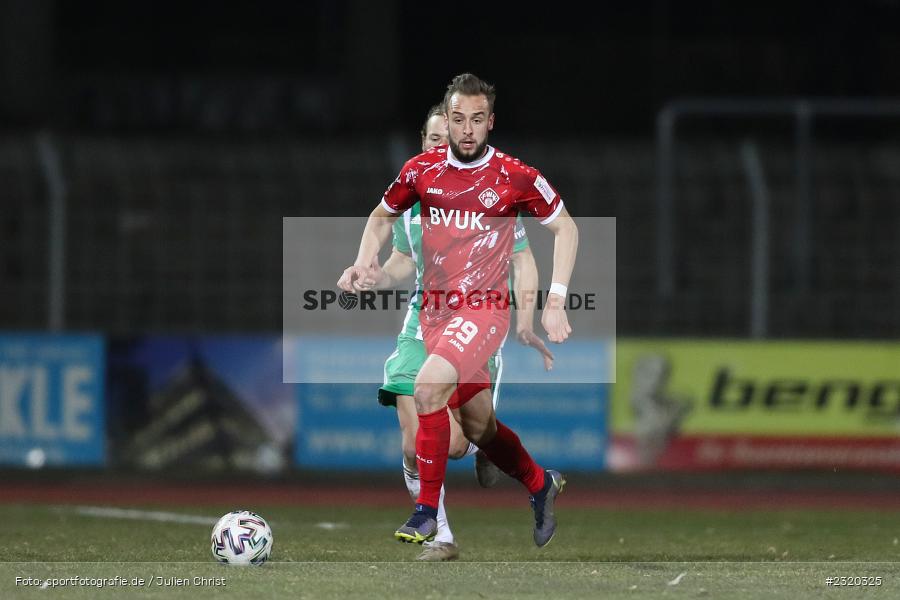 David Kopacz, Willy-Sachs-Stadion, Schweinfurt, 08.03.2022, BFV, sport, action, März 2022, Saison 2021/2022, Verbandspokal, Viertelfinale, Toto-Pokal, FWK, FC05, FC Würzburger Kickers, 1. FC Schweinfurt 05 - Bild-ID: 2320325