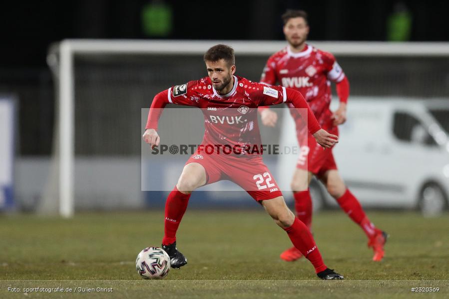 Daniel Hägele, Willy-Sachs-Stadion, Schweinfurt, 08.03.2022, BFV, sport, action, März 2022, Saison 2021/2022, Verbandspokal, Viertelfinale, Toto-Pokal, FWK, FC05, FC Würzburger Kickers, 1. FC Schweinfurt 05 - Bild-ID: 2320369