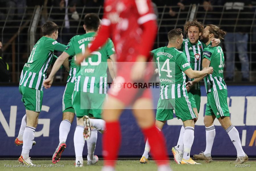 David Grözinger, Willy-Sachs-Stadion, Schweinfurt, 08.03.2022, BFV, sport, action, März 2022, Saison 2021/2022, Verbandspokal, Viertelfinale, Toto-Pokal, FWK, FC05, FC Würzburger Kickers, 1. FC Schweinfurt 05 - Bild-ID: 2320413