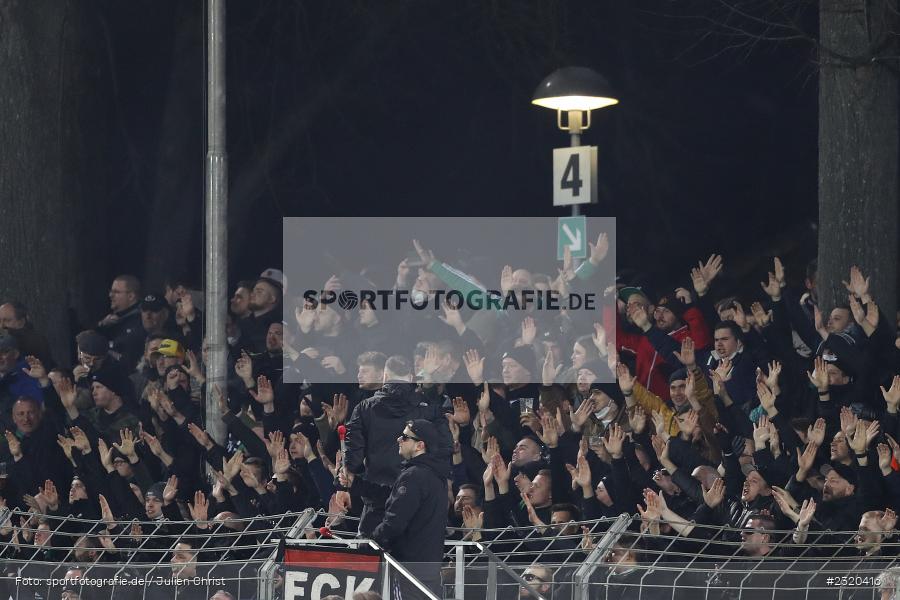 Fans, Willy-Sachs-Stadion, Schweinfurt, 08.03.2022, BFV, sport, action, März 2022, Saison 2021/2022, Verbandspokal, Viertelfinale, Toto-Pokal, FWK, FC05, FC Würzburger Kickers, 1. FC Schweinfurt 05 - Bild-ID: 2320416