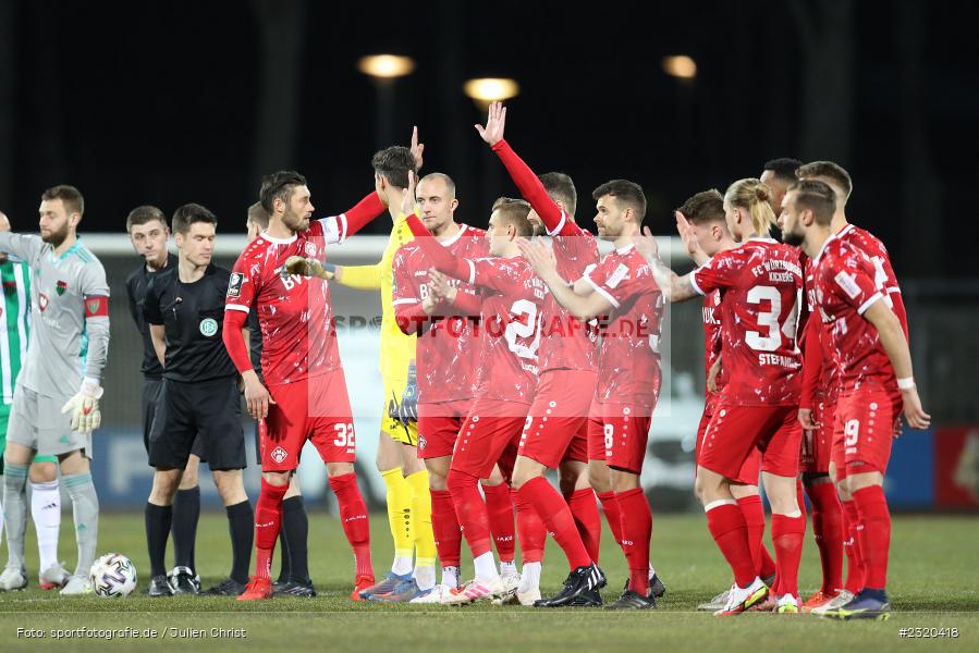 Spieler, Willy-Sachs-Stadion, Schweinfurt, 08.03.2022, BFV, sport, action, März 2022, Saison 2021/2022, Verbandspokal, Viertelfinale, Toto-Pokal, FWK, FC05, FC Würzburger Kickers, 1. FC Schweinfurt 05 - Bild-ID: 2320418