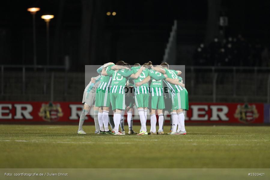 Mannschaftskreis, Willy-Sachs-Stadion, Schweinfurt, 08.03.2022, BFV, sport, action, März 2022, Saison 2021/2022, Verbandspokal, Viertelfinale, Toto-Pokal, FWK, FC05, FC Würzburger Kickers, 1. FC Schweinfurt 05 - Bild-ID: 2320421