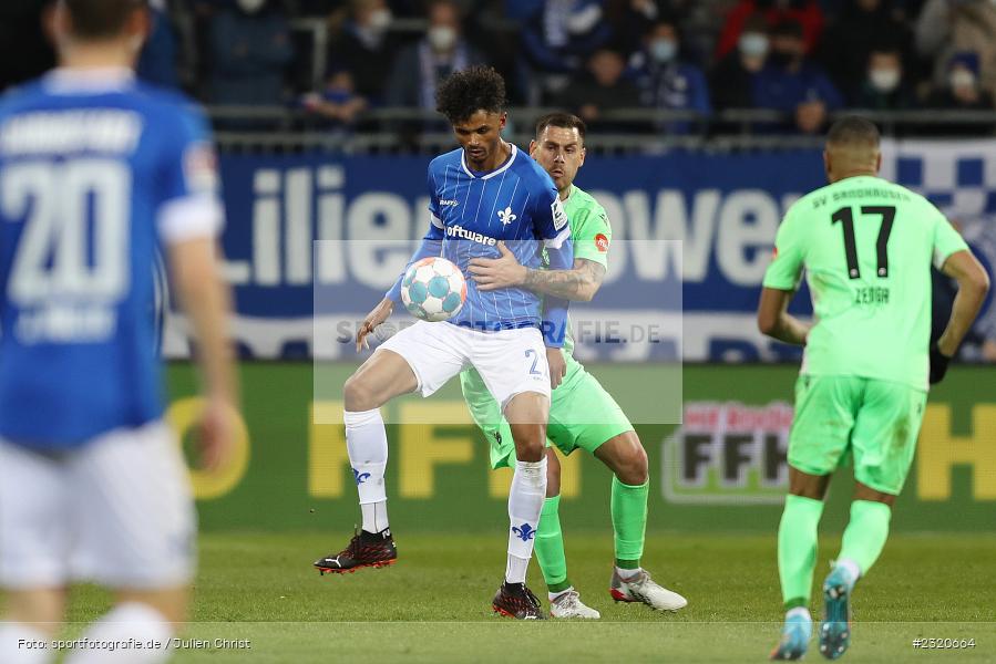 Aaron Seydel, Merck-Stadion am Böllenfalltor, Darmstadt, 11.03.2022, DFL, sport, action, März 2022, Saison 2021/2022, 2. Bundesliga, SVS, D98, SV Sandhausen, SV Darmstadt 98 - Bild-ID: 2320664