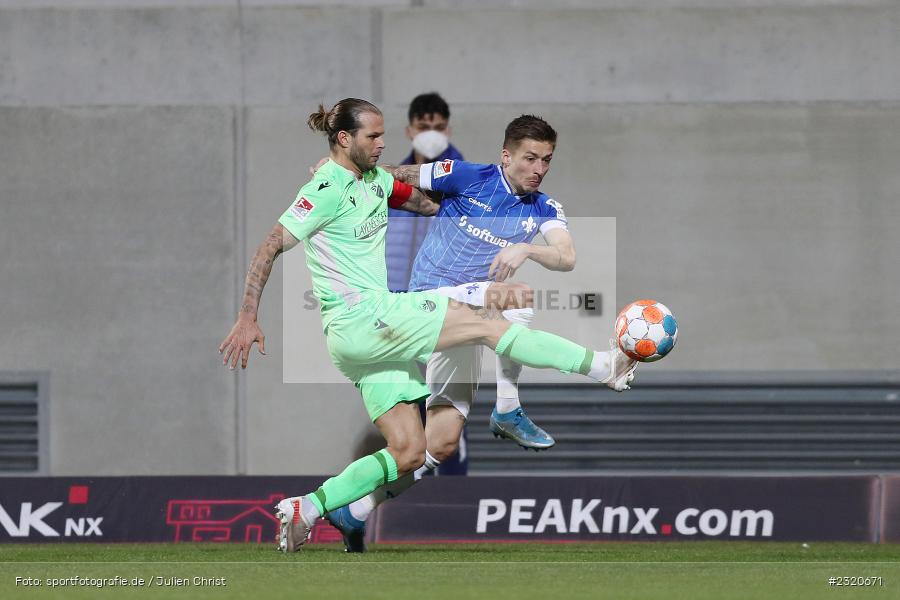 Marvin Mehlem, Merck-Stadion am Böllenfalltor, Darmstadt, 11.03.2022, DFL, sport, action, März 2022, Saison 2021/2022, 2. Bundesliga, SVS, D98, SV Sandhausen, SV Darmstadt 98 - Bild-ID: 2320671