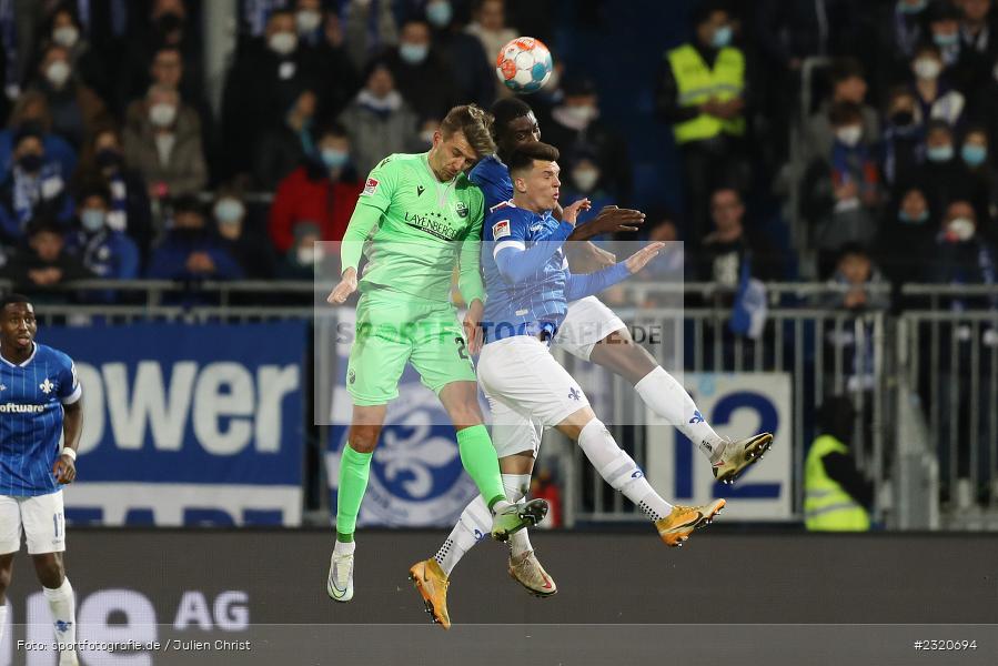 Maurice Deville, Merck-Stadion am Böllenfalltor, Darmstadt, 11.03.2022, DFL, sport, action, März 2022, Saison 2021/2022, 2. Bundesliga, SVS, D98, SV Sandhausen, SV Darmstadt 98 - Bild-ID: 2320694