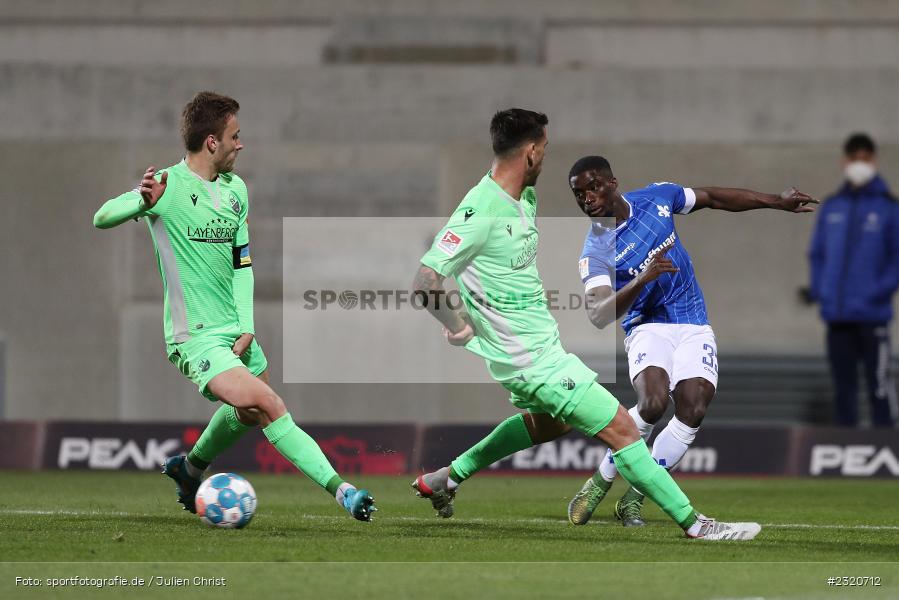 Braydon Manu, Merck-Stadion am Böllenfalltor, Darmstadt, 11.03.2022, DFL, sport, action, März 2022, Saison 2021/2022, 2. Bundesliga, SVS, D98, SV Sandhausen, SV Darmstadt 98 - Bild-ID: 2320712