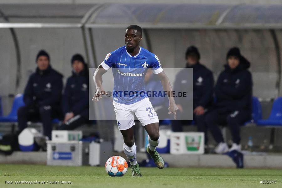 Braydon Manu, Merck-Stadion am Böllenfalltor, Darmstadt, 11.03.2022, DFL, sport, action, März 2022, Saison 2021/2022, 2. Bundesliga, SVS, D98, SV Sandhausen, SV Darmstadt 98 - Bild-ID: 2320717
