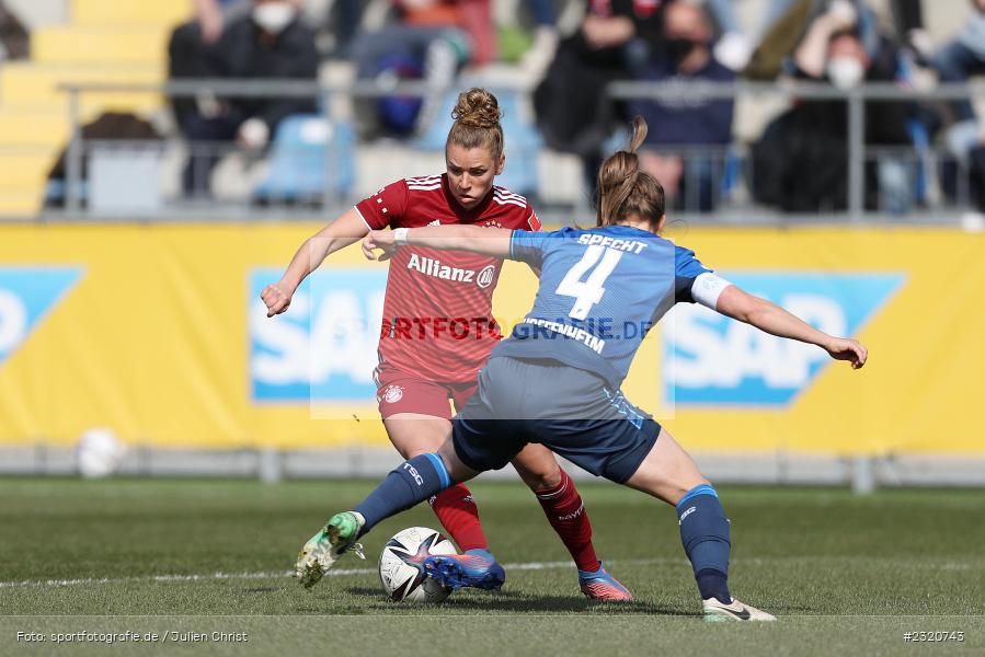 Linda Dallmann, Dietmar-Hopp-Stadion, Hoffenheim, 12.03.2022, DFB, sport, action, März 2022, Saison 2021/2022, FLYERALARM, Bundesliga, Frauen, FFBL, FLYERALARM Frauen-Bundesliga, FCB, TSG, FC Bayern München, TSG Hoffenheim - Bild-ID: 2320743