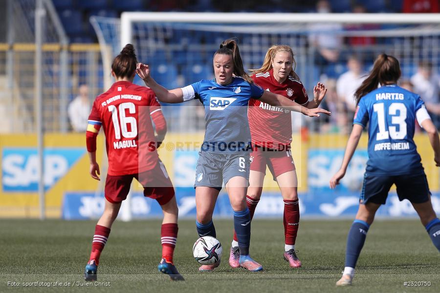 Tine De Caigny, Dietmar-Hopp-Stadion, Hoffenheim, 12.03.2022, DFB, sport, action, März 2022, Saison 2021/2022, FLYERALARM, Bundesliga, Frauen, FFBL, FLYERALARM Frauen-Bundesliga, FCB, TSG, FC Bayern München, TSG Hoffenheim - Bild-ID: 2320750