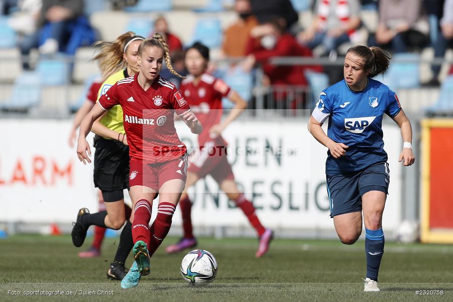 Giulia Gwinn, Dietmar-Hopp-Stadion, Hoffenheim, 12.03.2022, DFB, sport, action, März 2022, Saison 2021/2022, FLYERALARM, Bundesliga, Frauen, FFBL, FLYERALARM Frauen-Bundesliga, FCB, TSG, FC Bayern München, TSG Hoffenheim - Bild-ID: 2320758