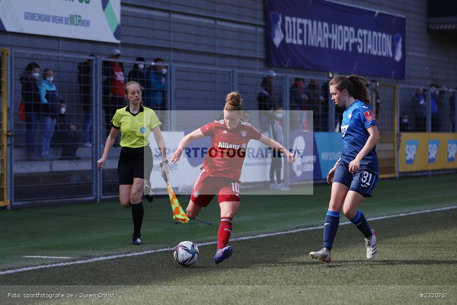 Linda Dallmann, Dietmar-Hopp-Stadion, Hoffenheim, 12.03.2022, DFB, sport, action, März 2022, Saison 2021/2022, FLYERALARM, Bundesliga, Frauen, FFBL, FLYERALARM Frauen-Bundesliga, FCB, TSG, FC Bayern München, TSG Hoffenheim - Bild-ID: 2320767