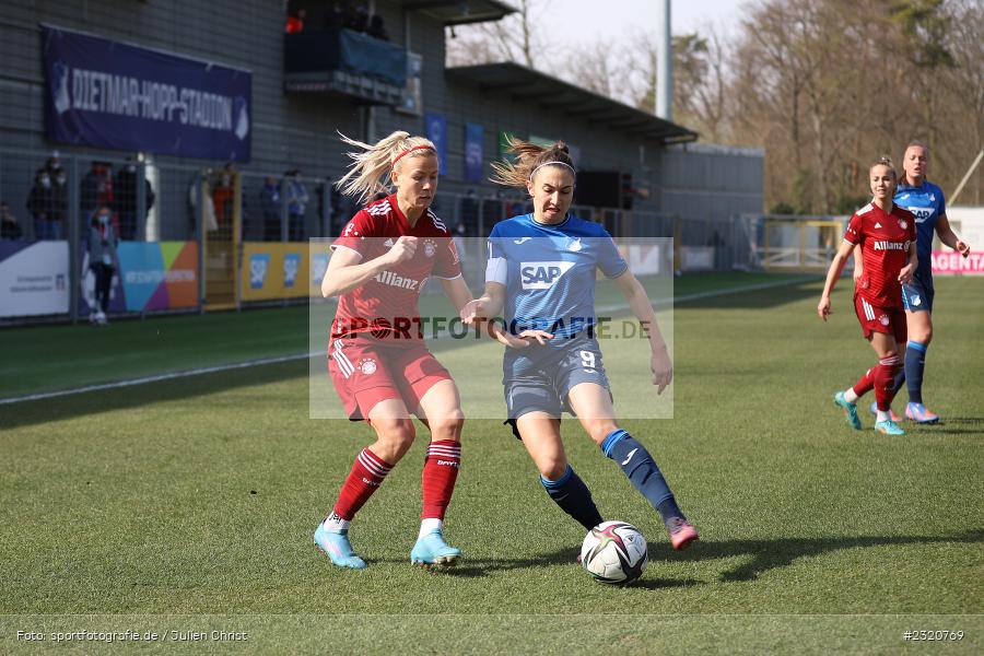 Katharina Naschenweng, Dietmar-Hopp-Stadion, Hoffenheim, 12.03.2022, DFB, sport, action, März 2022, Saison 2021/2022, FLYERALARM, Bundesliga, Frauen, FFBL, FLYERALARM Frauen-Bundesliga, FCB, TSG, FC Bayern München, TSG Hoffenheim - Bild-ID: 2320769