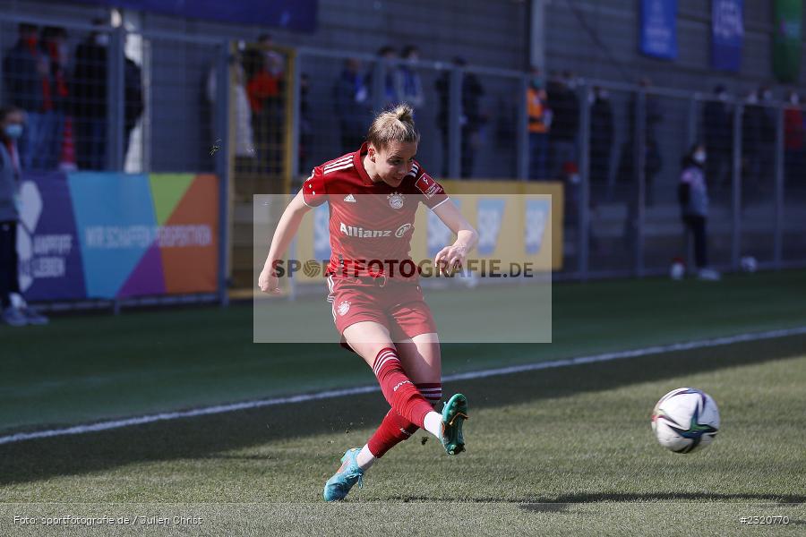 Giulia Gwinn, Dietmar-Hopp-Stadion, Hoffenheim, 12.03.2022, DFB, sport, action, März 2022, Saison 2021/2022, FLYERALARM, Bundesliga, Frauen, FFBL, FLYERALARM Frauen-Bundesliga, FCB, TSG, FC Bayern München, TSG Hoffenheim - Bild-ID: 2320770