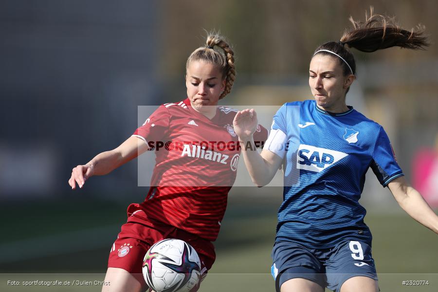 Giulia Gwinn, Dietmar-Hopp-Stadion, Hoffenheim, 12.03.2022, DFB, sport, action, März 2022, Saison 2021/2022, FLYERALARM, Bundesliga, Frauen, FFBL, FLYERALARM Frauen-Bundesliga, FCB, TSG, FC Bayern München, TSG Hoffenheim - Bild-ID: 2320774