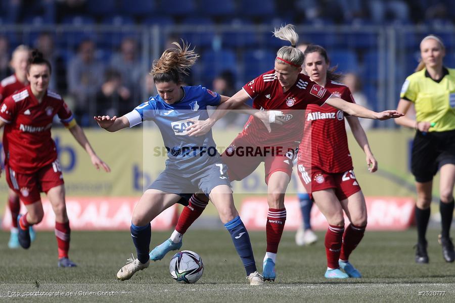 Chantal Hagel, Dietmar-Hopp-Stadion, Hoffenheim, 12.03.2022, DFB, sport, action, März 2022, Saison 2021/2022, FLYERALARM, Bundesliga, Frauen, FFBL, FLYERALARM Frauen-Bundesliga, FCB, TSG, FC Bayern München, TSG Hoffenheim - Bild-ID: 2320777