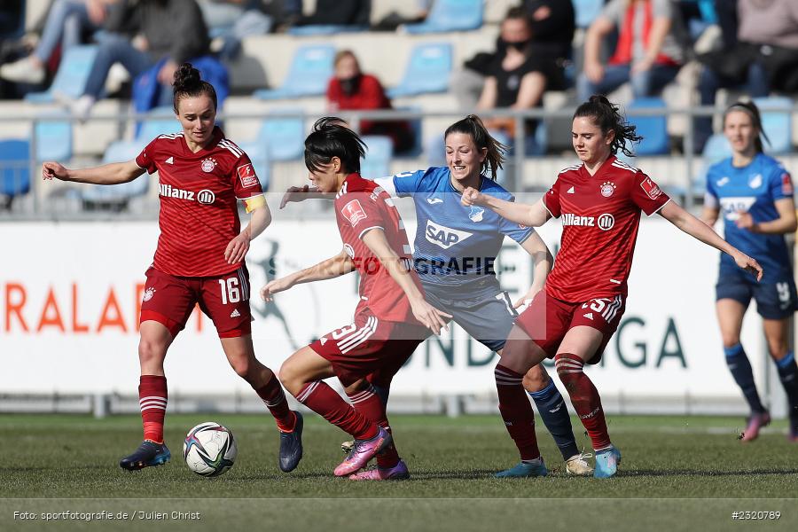 Chantal Hagel, Dietmar-Hopp-Stadion, Hoffenheim, 12.03.2022, DFB, sport, action, März 2022, Saison 2021/2022, FLYERALARM, Bundesliga, Frauen, FFBL, FLYERALARM Frauen-Bundesliga, FCB, TSG, FC Bayern München, TSG Hoffenheim - Bild-ID: 2320789