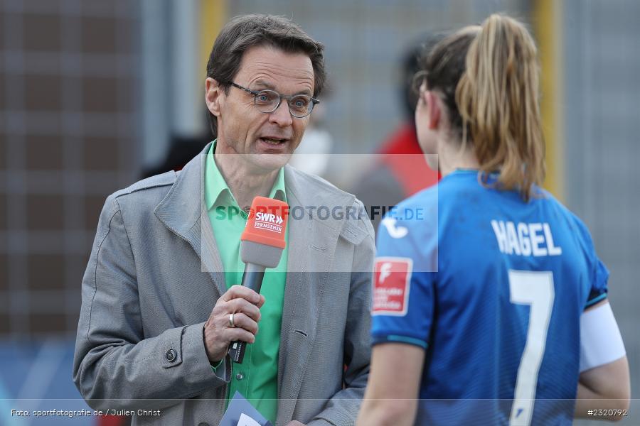 Interview, SWR Fernsehen, Christian Döring, Dietmar-Hopp-Stadion, Hoffenheim, 12.03.2022, DFB, sport, action, März 2022, Saison 2021/2022, FLYERALARM, Bundesliga, Frauen, FFBL, FLYERALARM Frauen-Bundesliga, FCB, TSG, FC Bayern München, TSG Hoffenheim - Bild-ID: 2320792