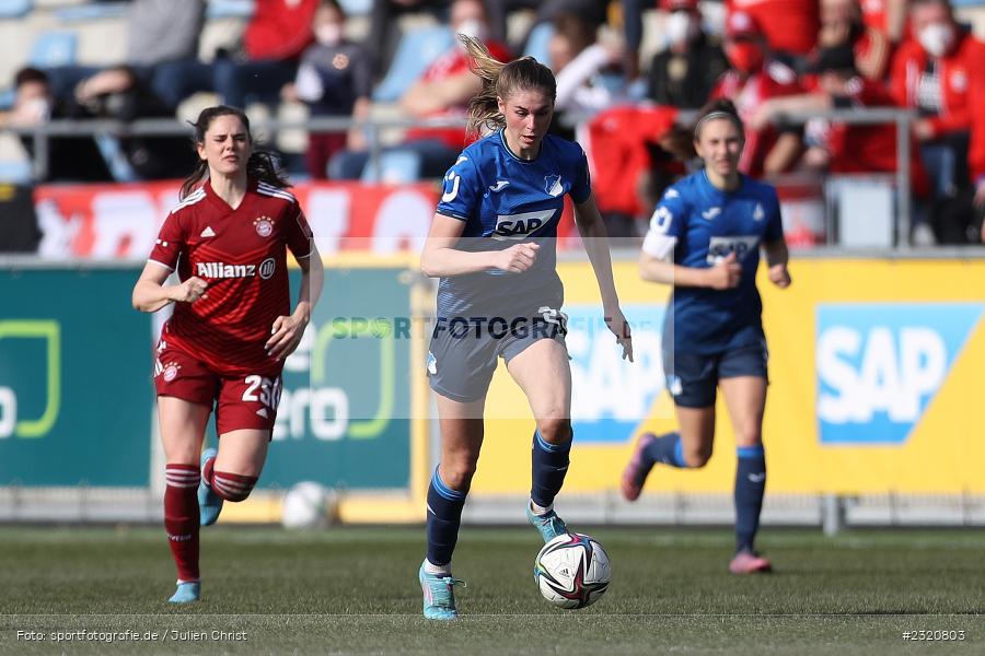 Jule Brand, Dietmar-Hopp-Stadion, Hoffenheim, 12.03.2022, DFB, sport, action, März 2022, Saison 2021/2022, FLYERALARM, Bundesliga, Frauen, FFBL, FLYERALARM Frauen-Bundesliga, FCB, TSG, FC Bayern München, TSG Hoffenheim - Bild-ID: 2320803 Jule Brand, Dietmar-Hopp-Stadion, Hoffenheim, 12.03.2022, DFB, sport, action, März 2022, Saison 2021/2022, FLYERALARM, Bundesliga, Frauen, FFBL, FLYERALARM Frauen-Bundesliga, FCB, TSG, FC Bayern München, TSG Hoffenheim - Bild-ID: 2320803